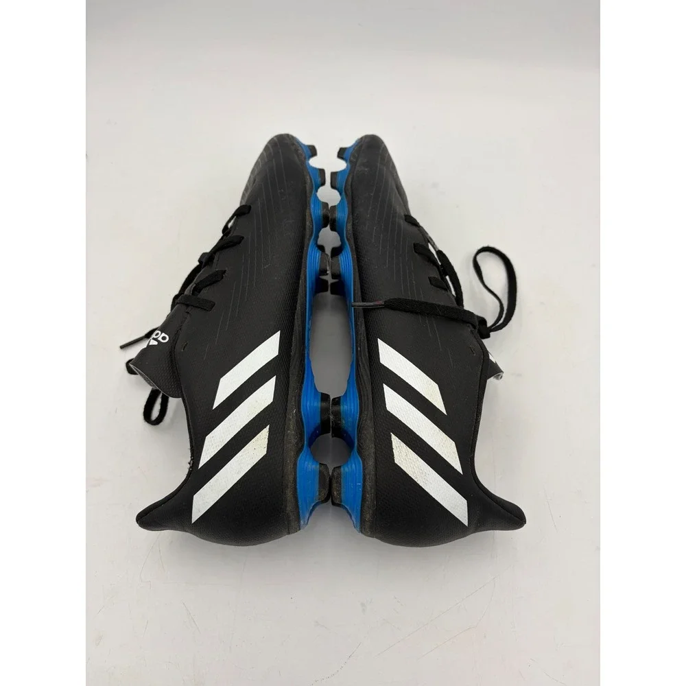 Adidas Predator Edge.4 FxG Soccer / Football Cleats Mens 11.5 Black‎ Blue Spikes